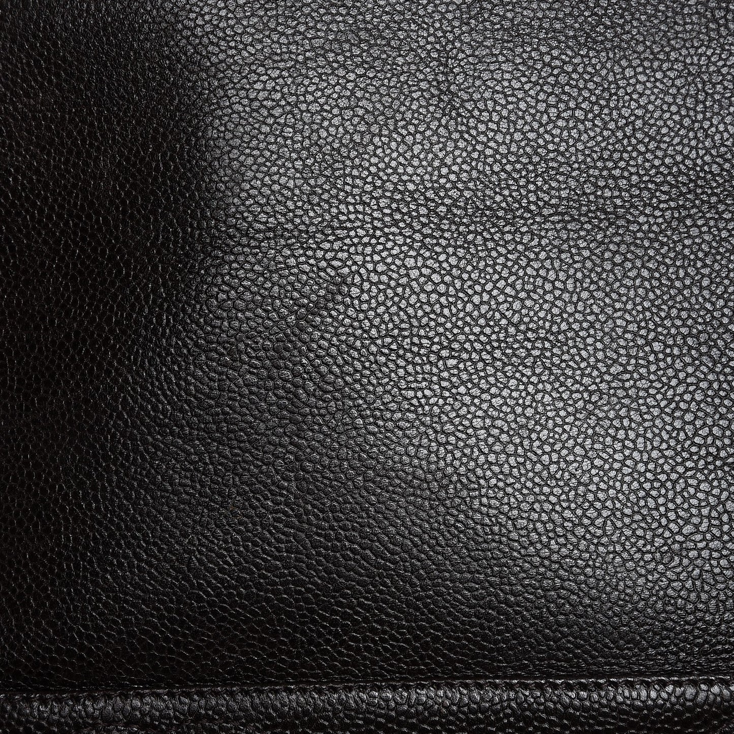 Caviar CC Shoulder Bag Dark Brown