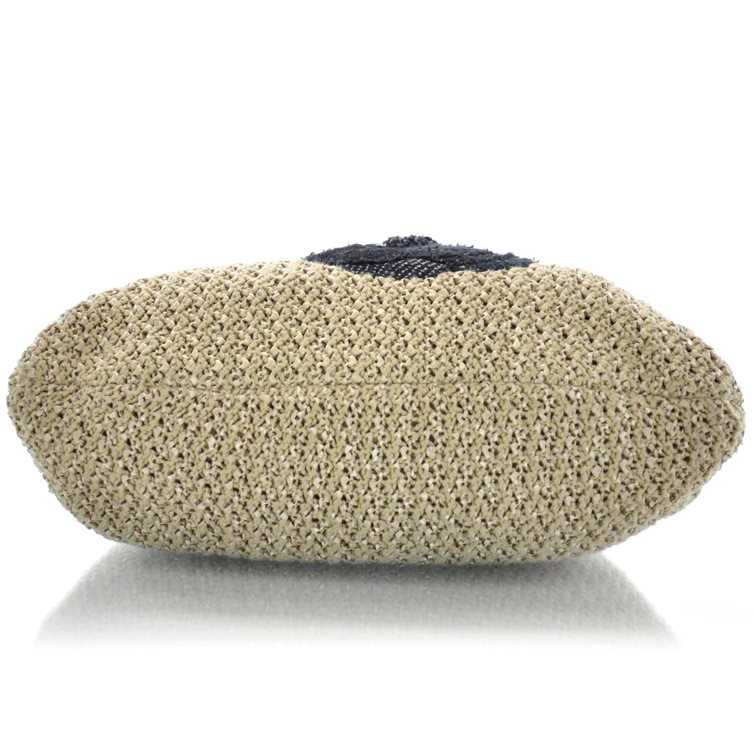 Chanel Tweed Woven Raffia Country Coco Hobo 6 of 9