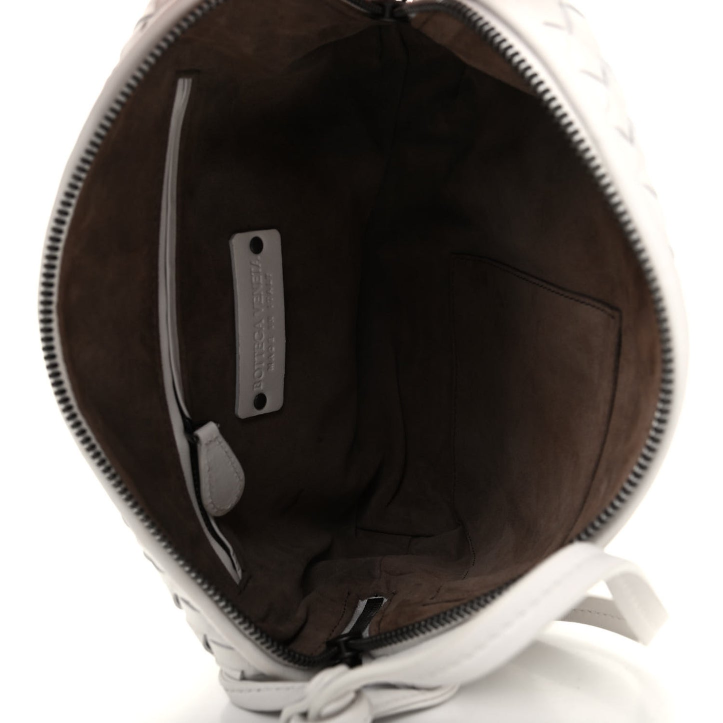 Nappa Intrecciato Nodini Crossbody Messenger White