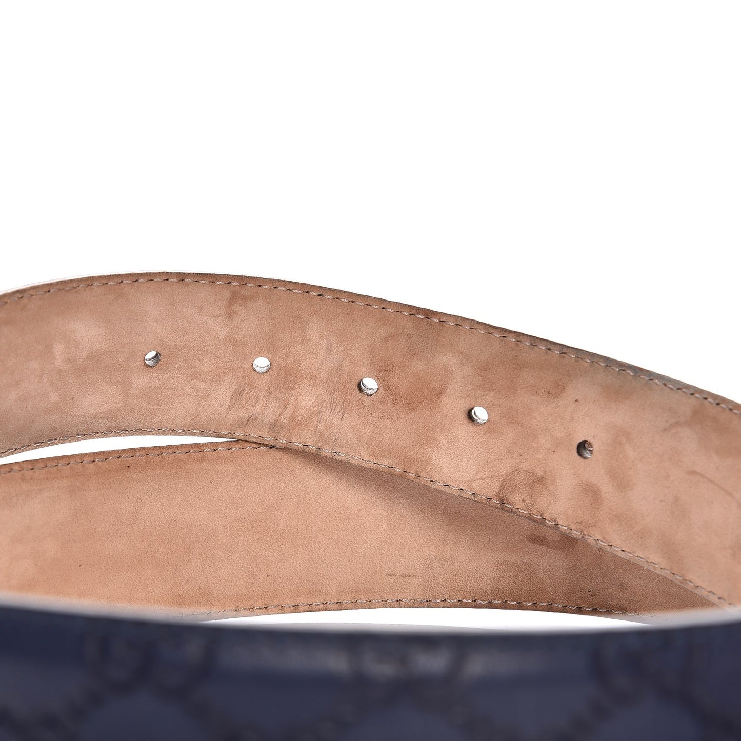 Guccissima Interlocking G Belt 95 38 Blue