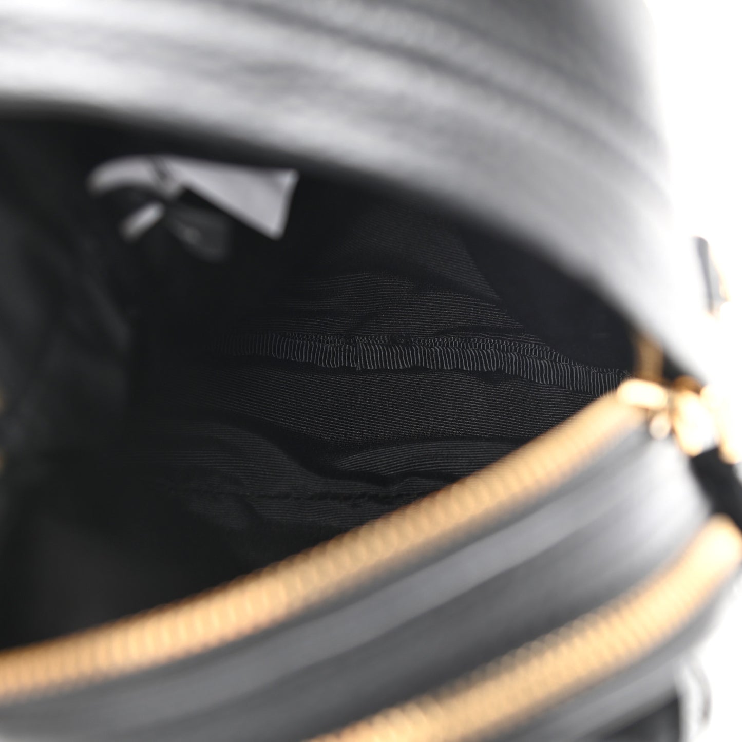 Grained Calfskin Mini Backpack Black