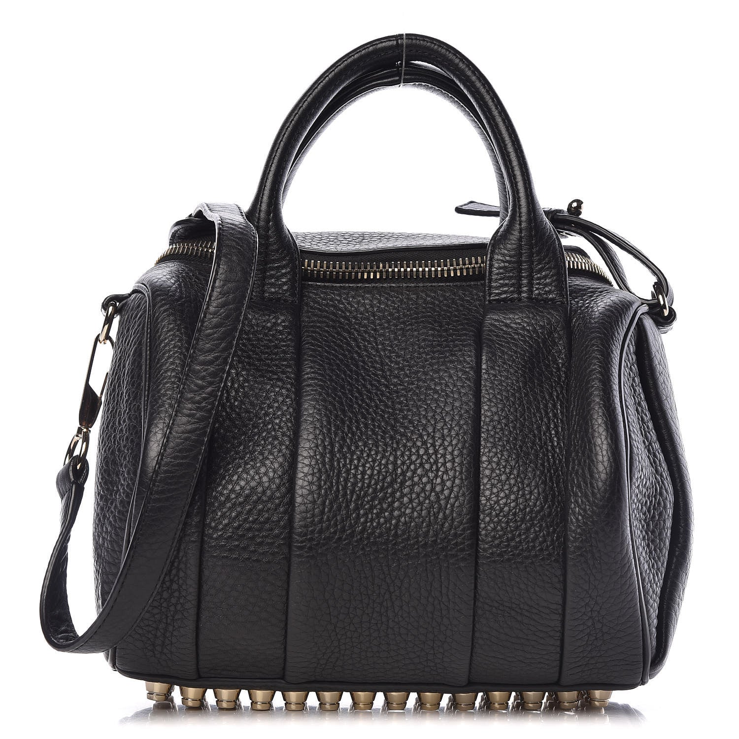 Alexander Wang Pebbled Lambskin Rockie Black Pale Gold Hardware 1 of 10