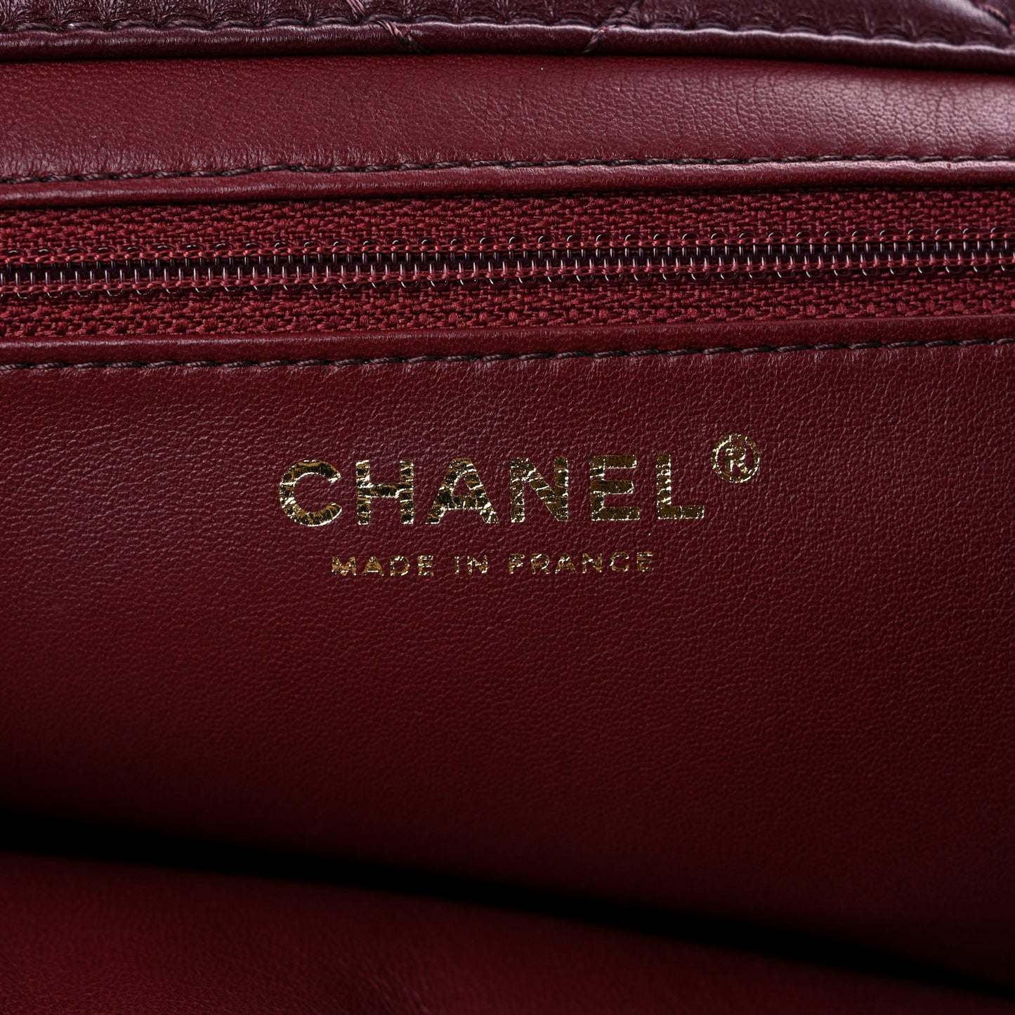 Shearling Sheepskin Quilted Tri-Color Flap Burgundy Black Grey