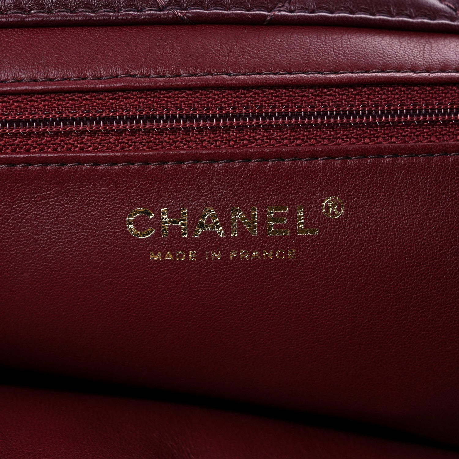 Chanel Shearling Sheepskin Quilted Tri-Color Flap Burgundy Black Grey 6 of 13