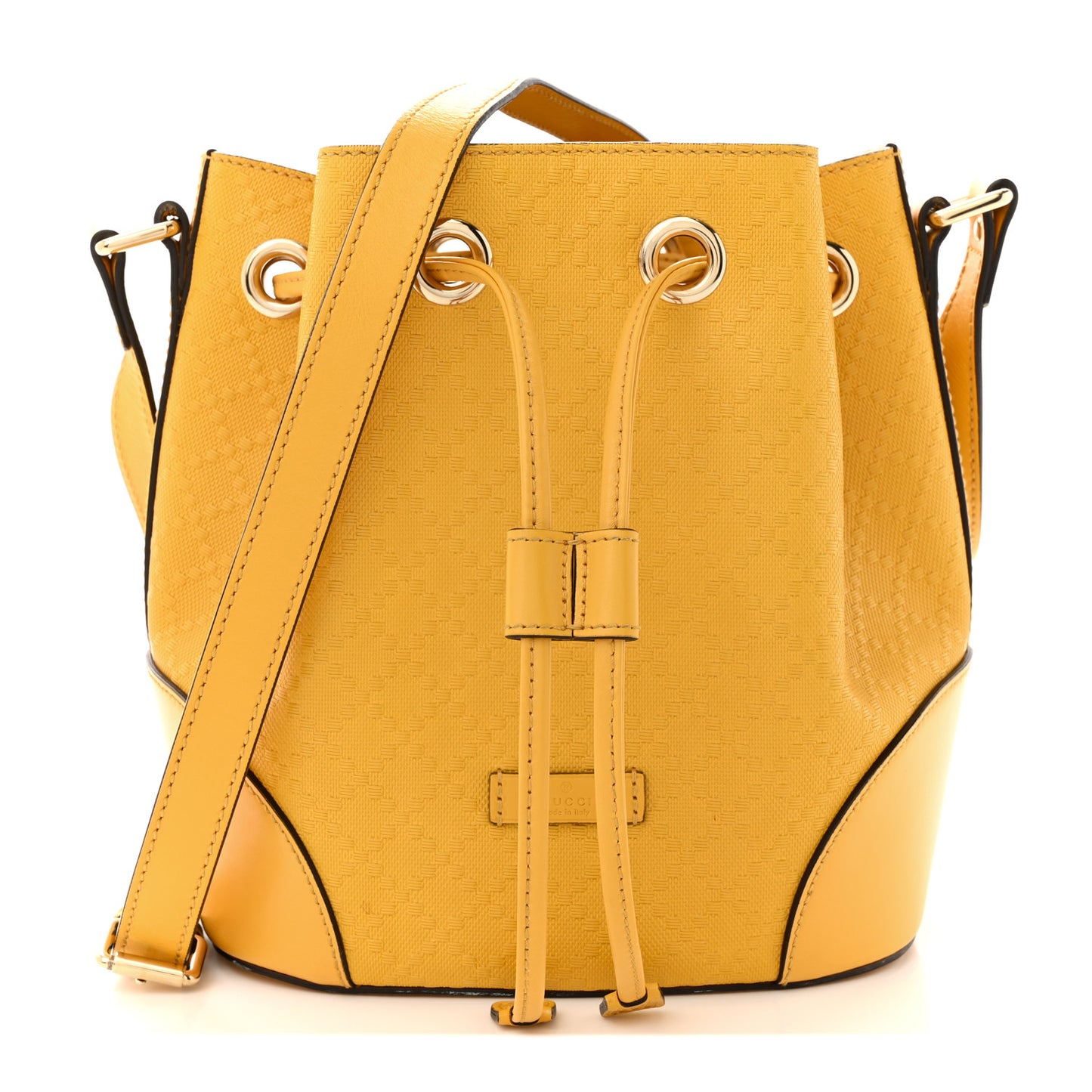 Hilary Lux Bright Diamante Small Bucket Bag Bumblebee