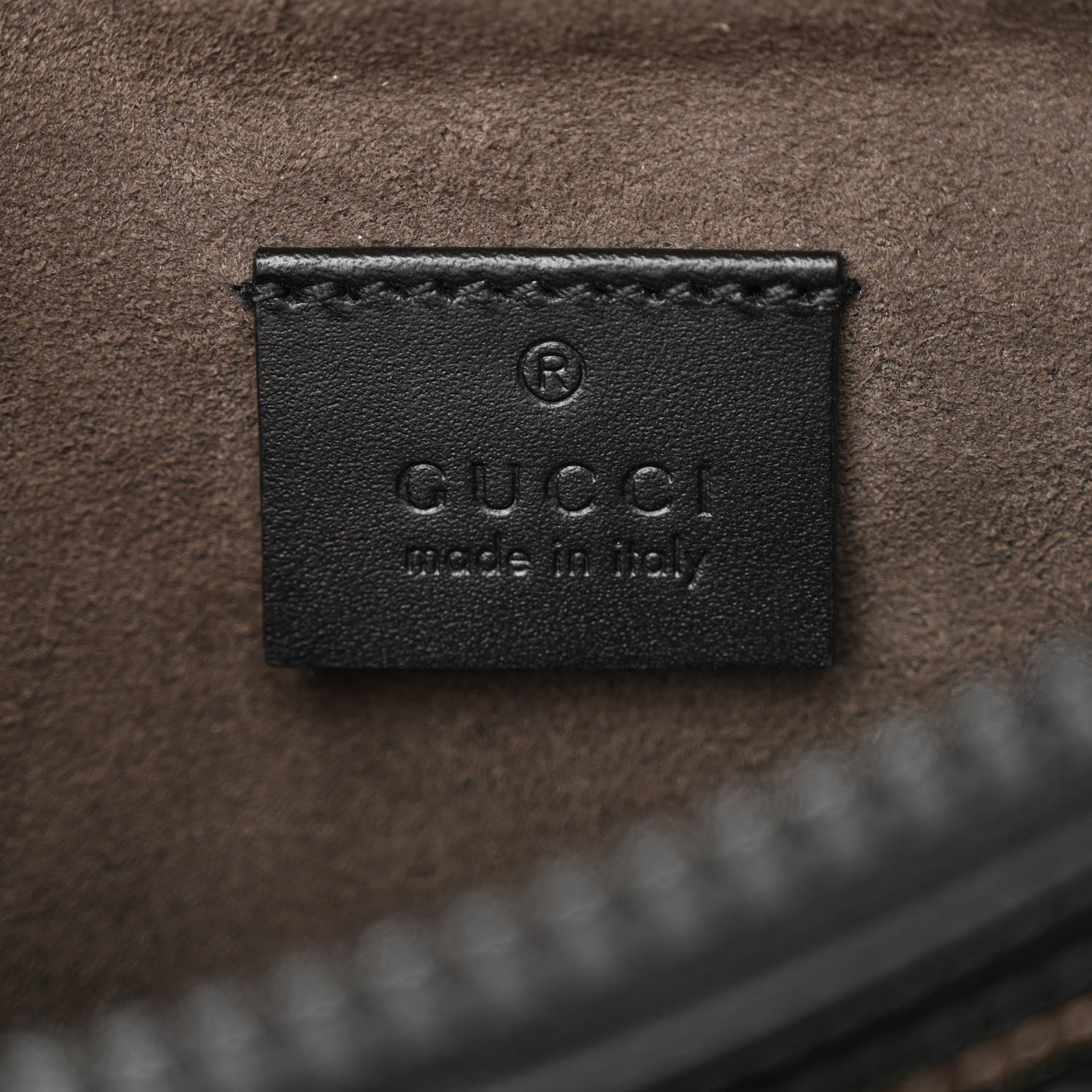Gucci GG Supreme Monogram Belt Bag Black 7 of 13