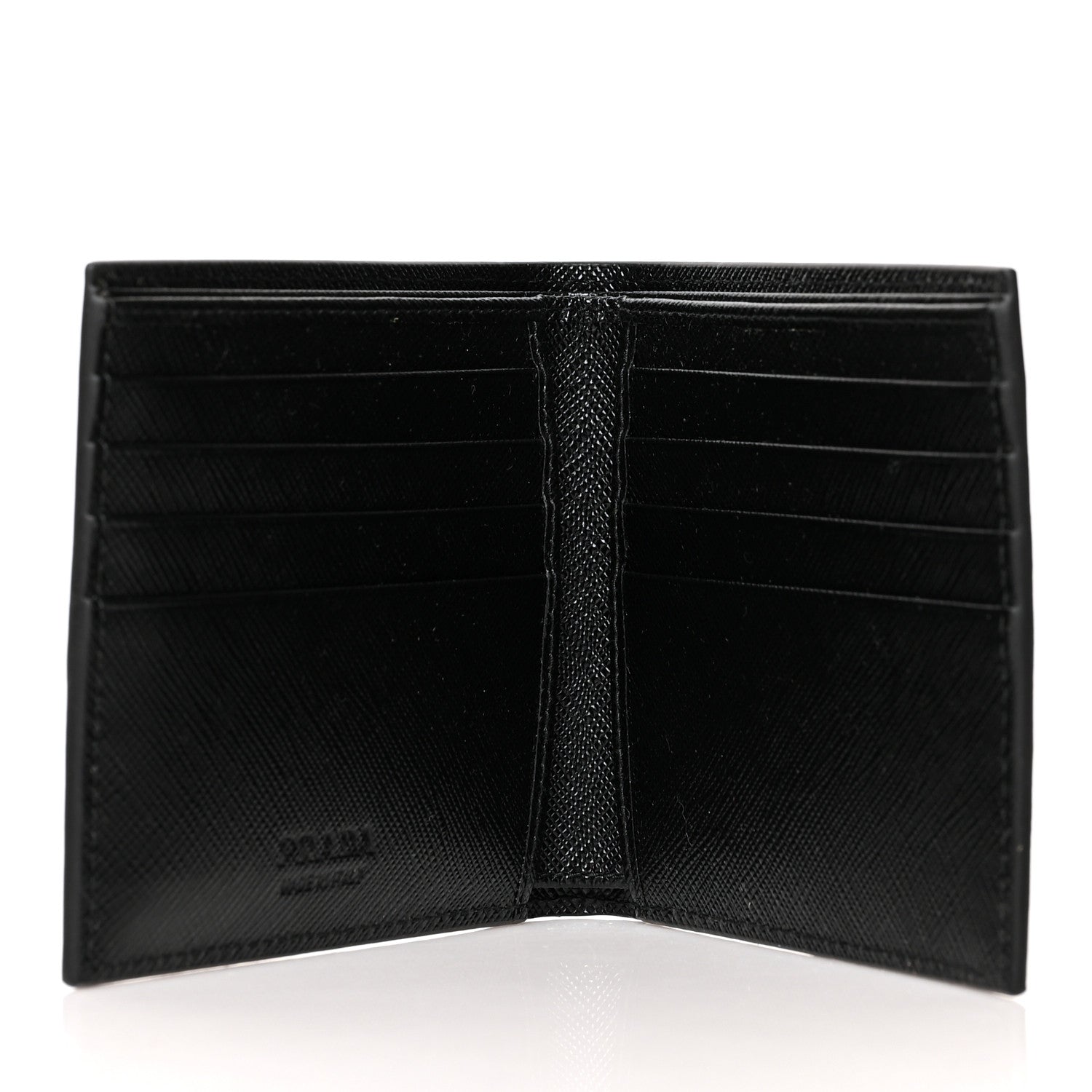 Prada Saffiano Bi-Fold Wallet Black 5 of 7