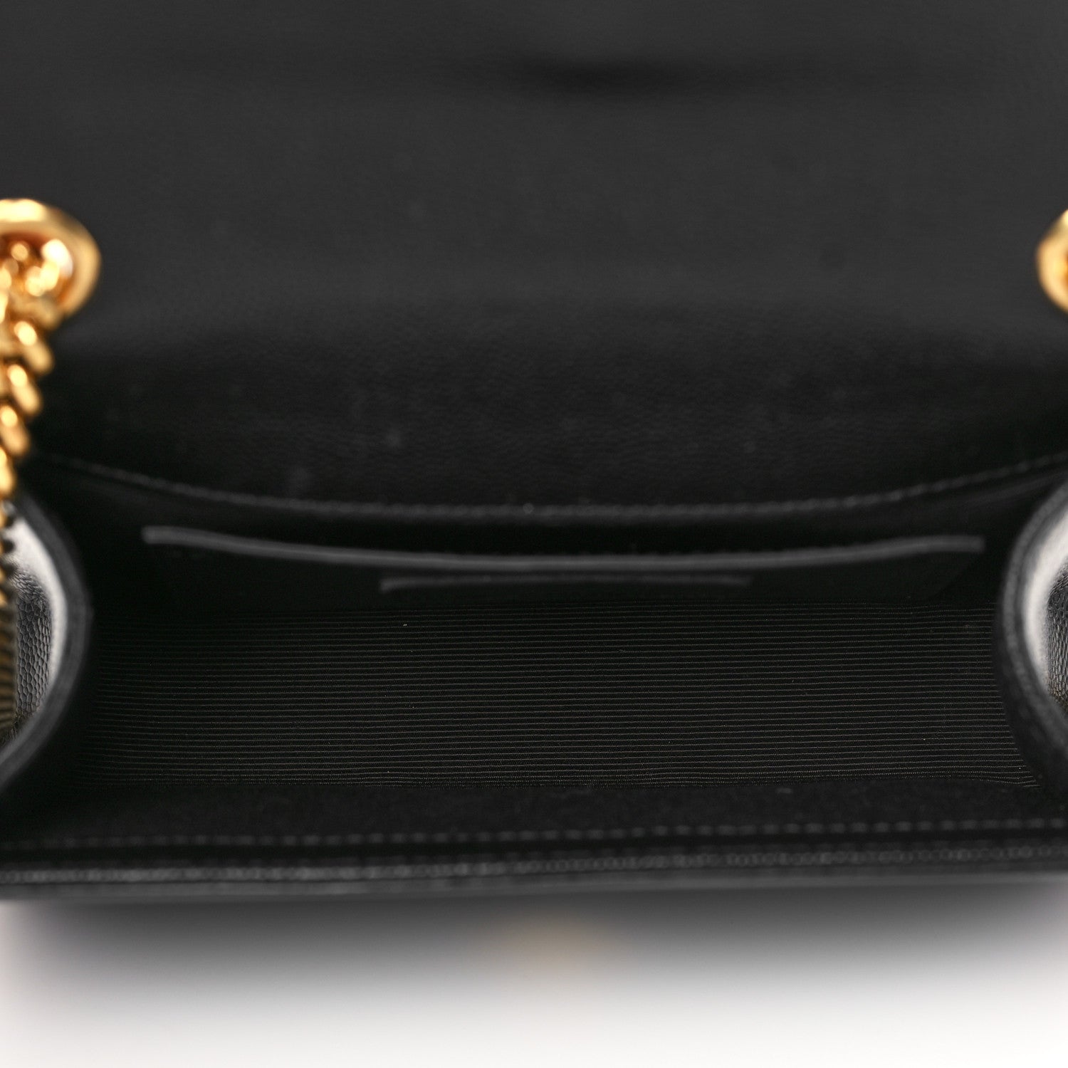 Saint Laurent Grain De Poudre Small Monogram Kate Satchel Black 5 of 6