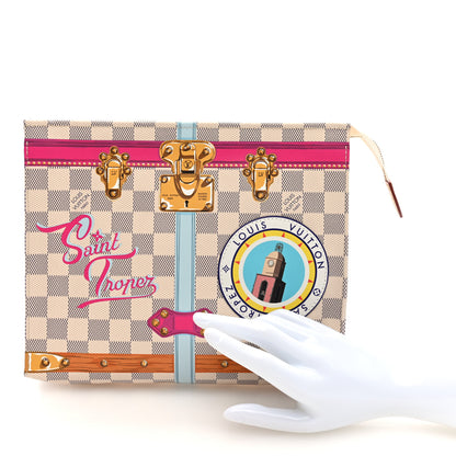 Louis Vuitton Damier Azur Summer Trunks Saint Tropez Toiletry Pouch 26 2 of 6