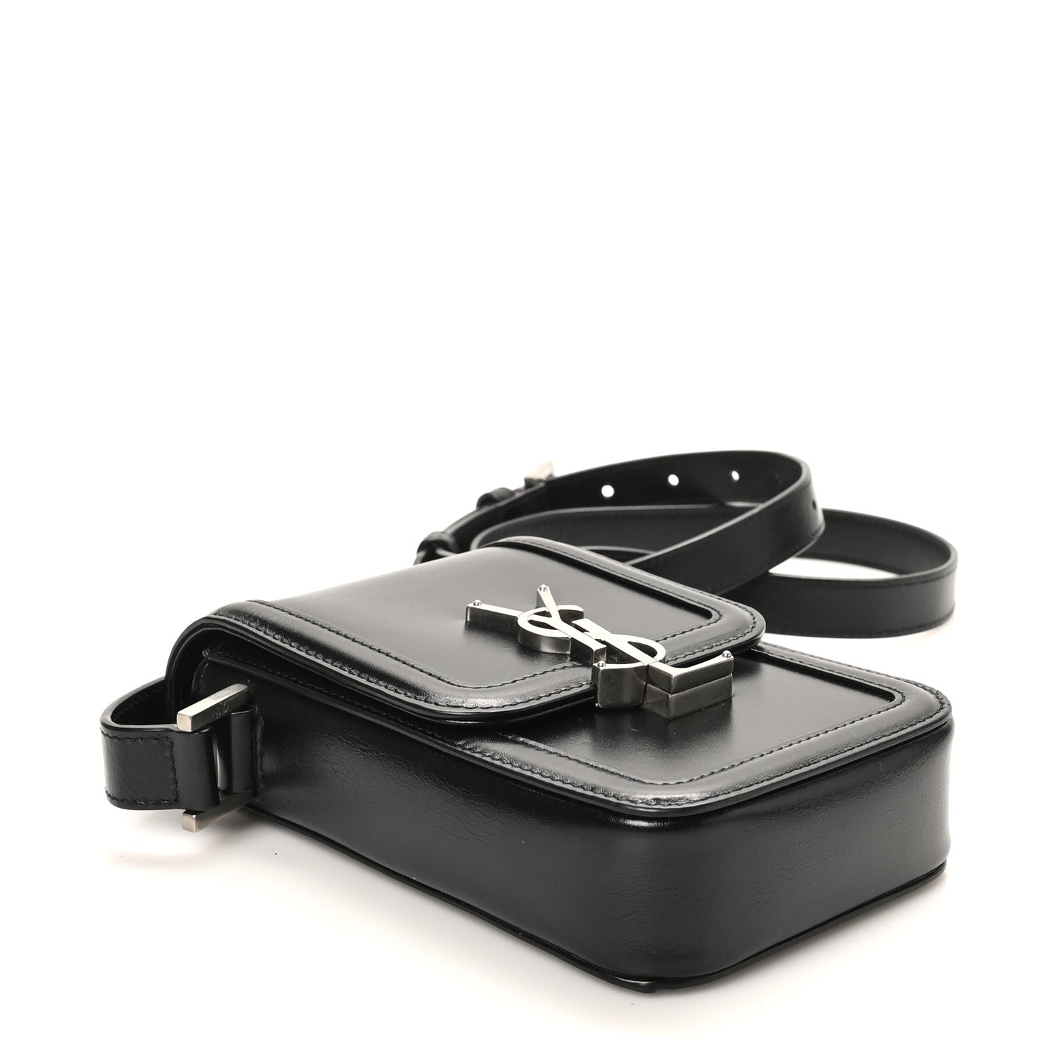 Saint Laurent Smooth Calfskin Mini Solferino Satchel Black 4 of 9