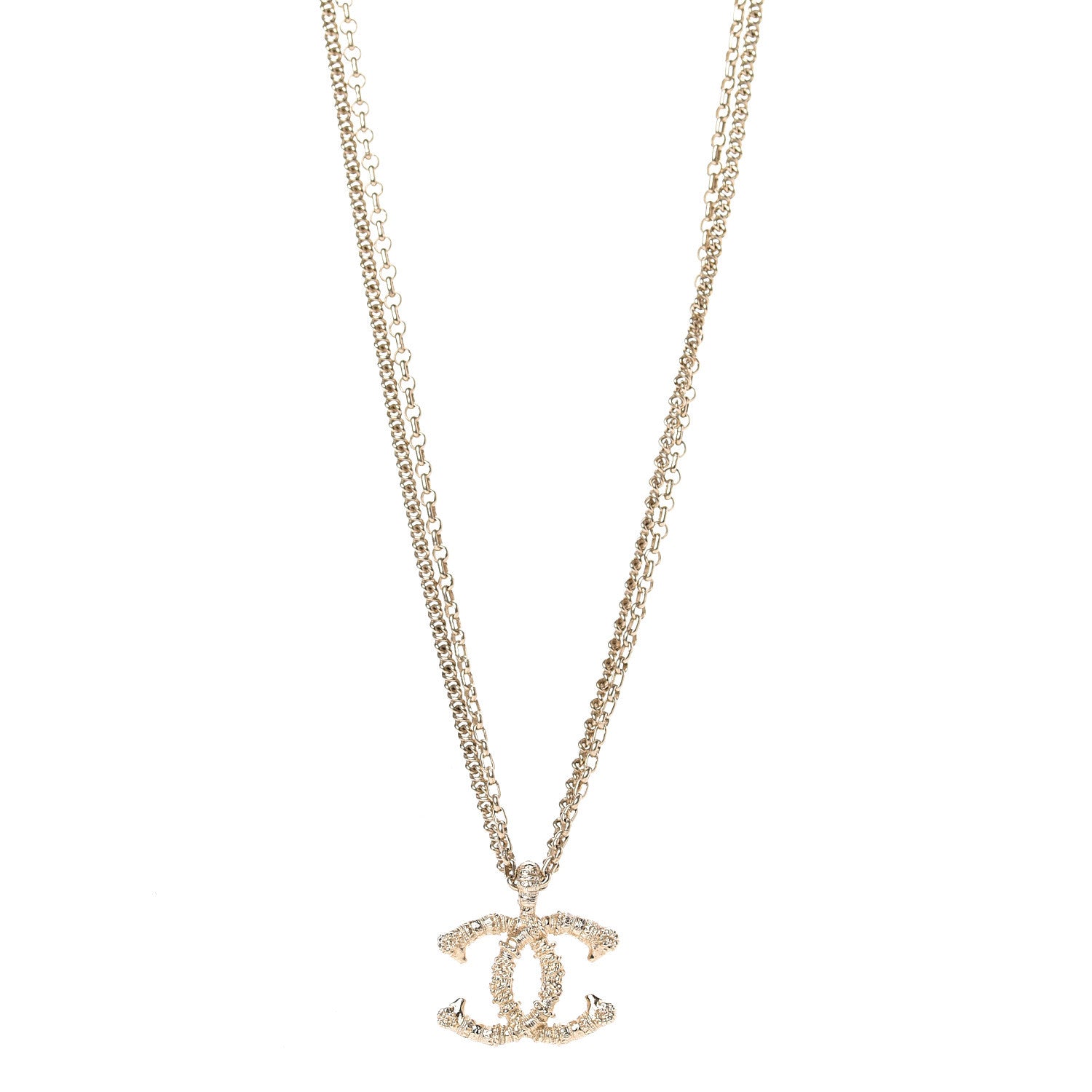 Chanel Chain Sheep CC Necklace Gold 1 of 5