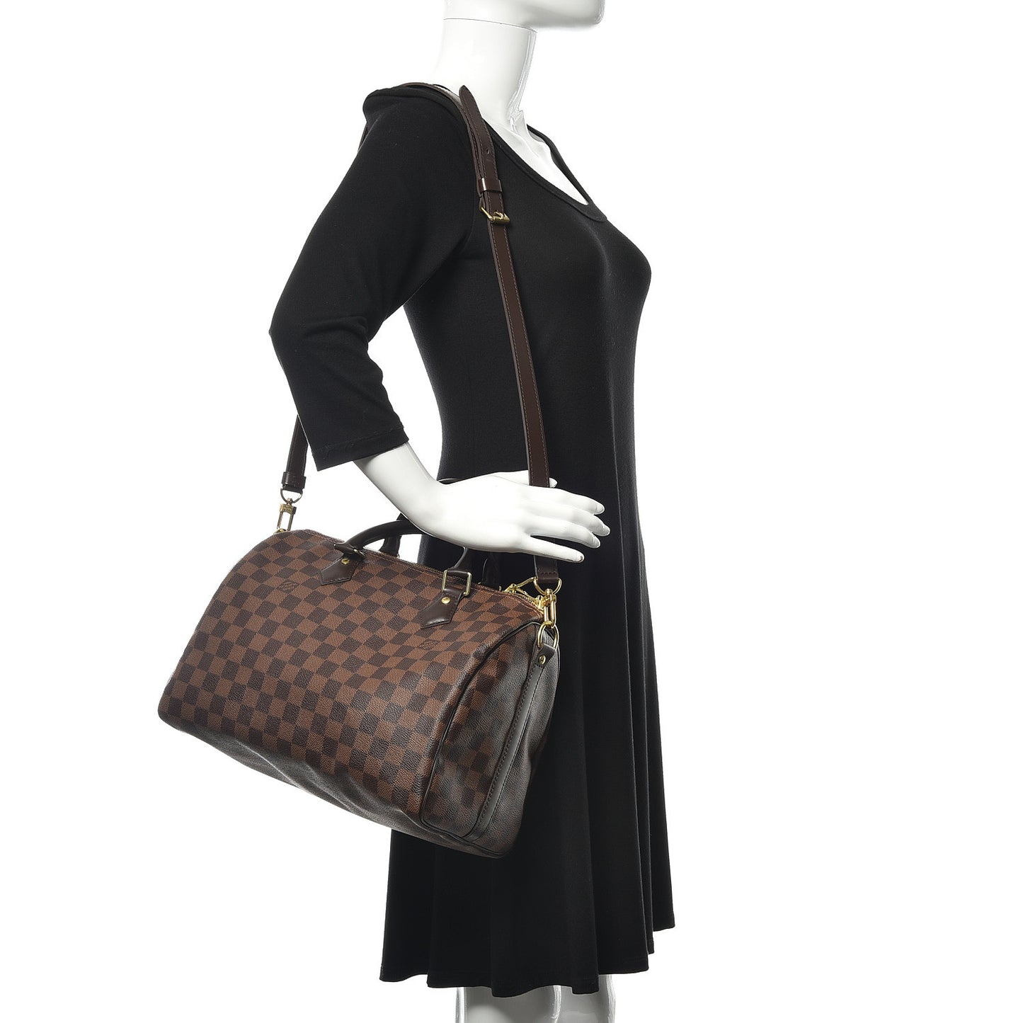 Damier Ebene Speedy Bandouliere 30