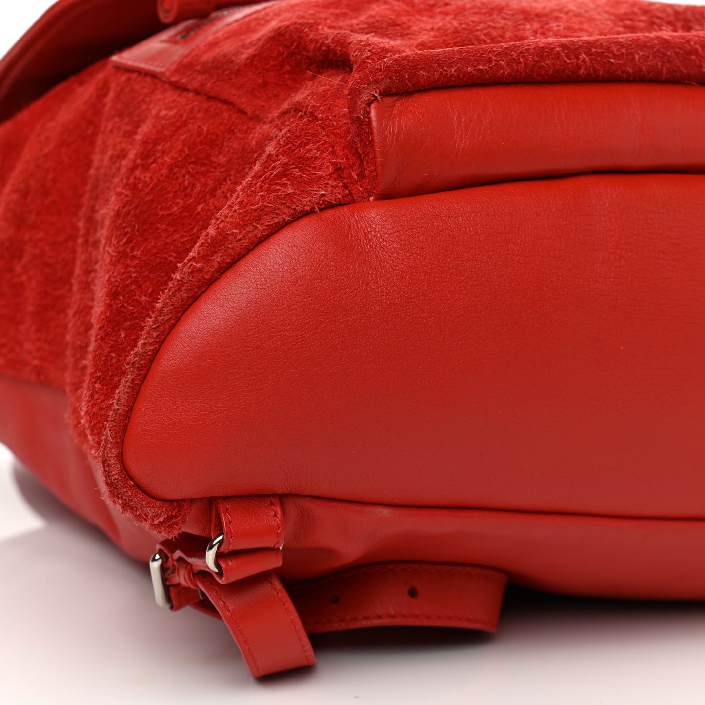 Matte Calfskin Classic Hardware S Traveler Backpack Rouge Grenade