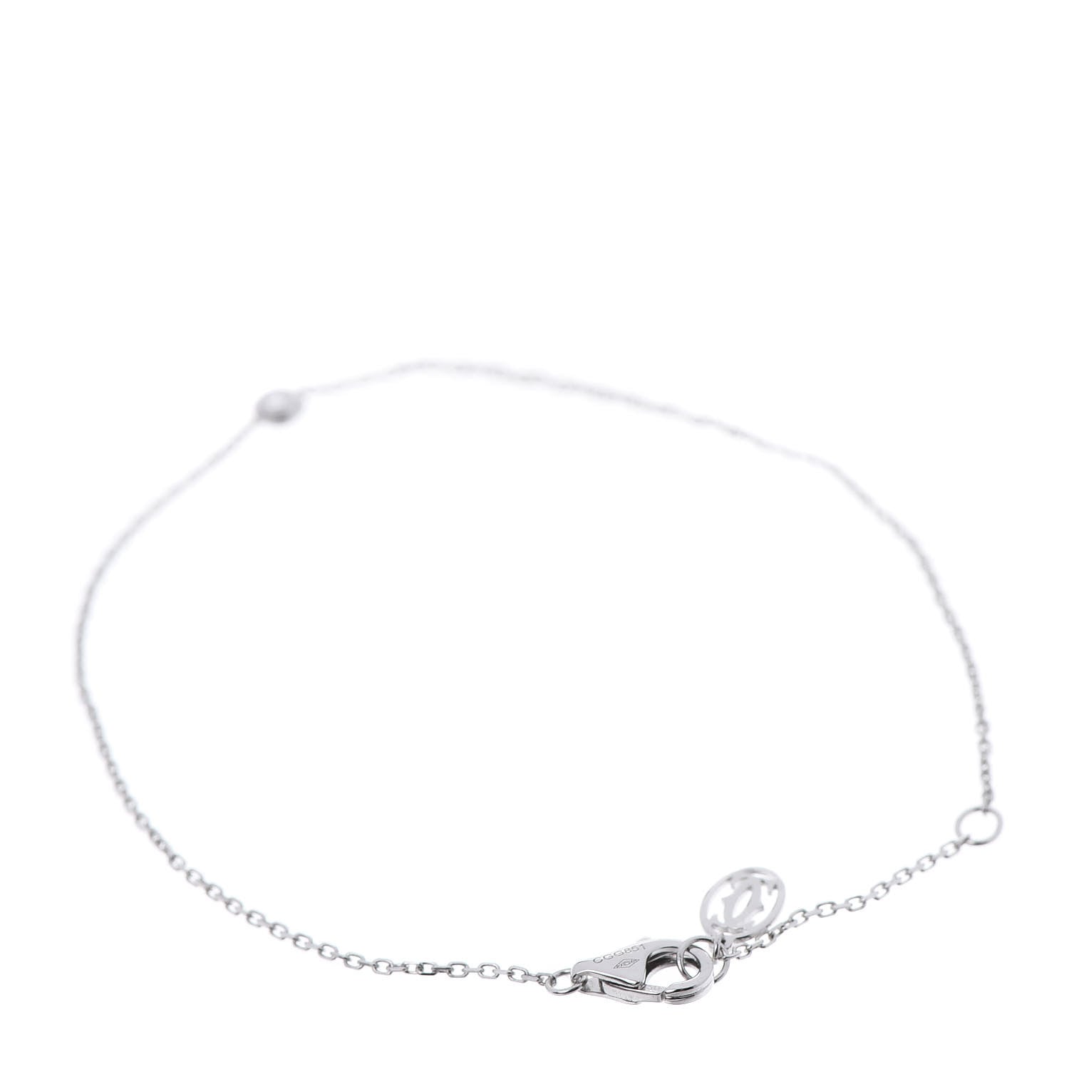 Cartier 18K White Gold Diamond XS D'Amour Bracelet 3 of 6