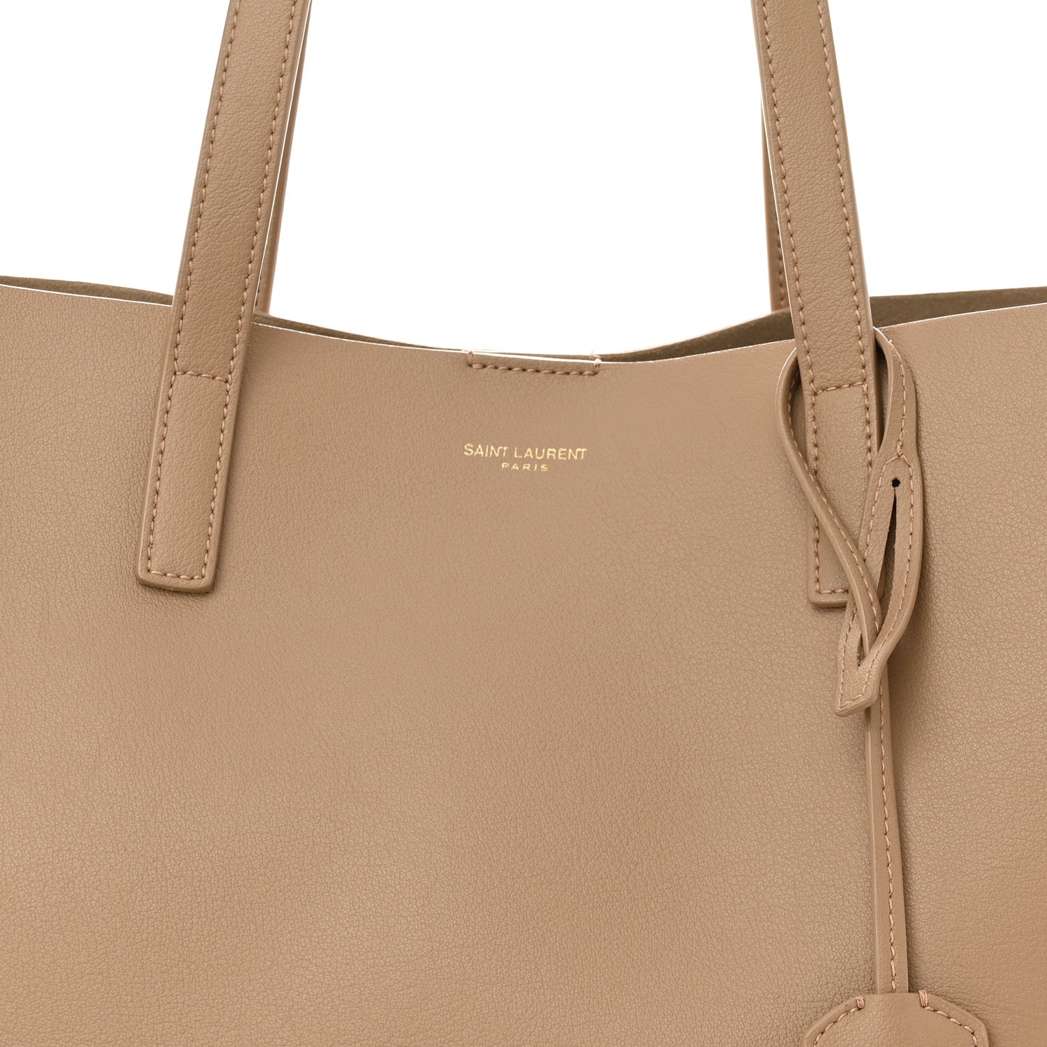 Saint Laurent Calfskin Large Shopping Tote Toffee 9 of 11