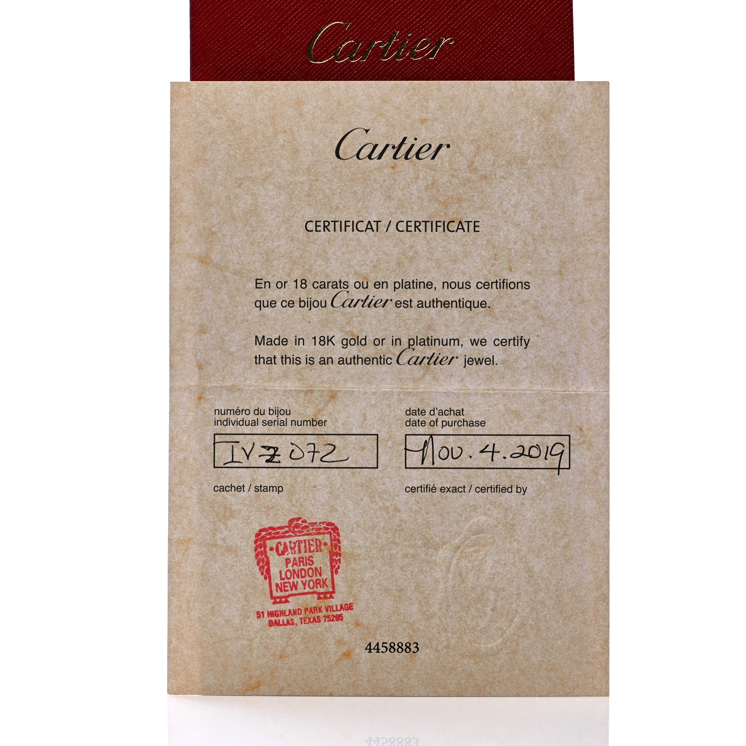 Cartier 18K Yellow Gold Small Juste Un Clou Ring 54 6.75 7 of 8