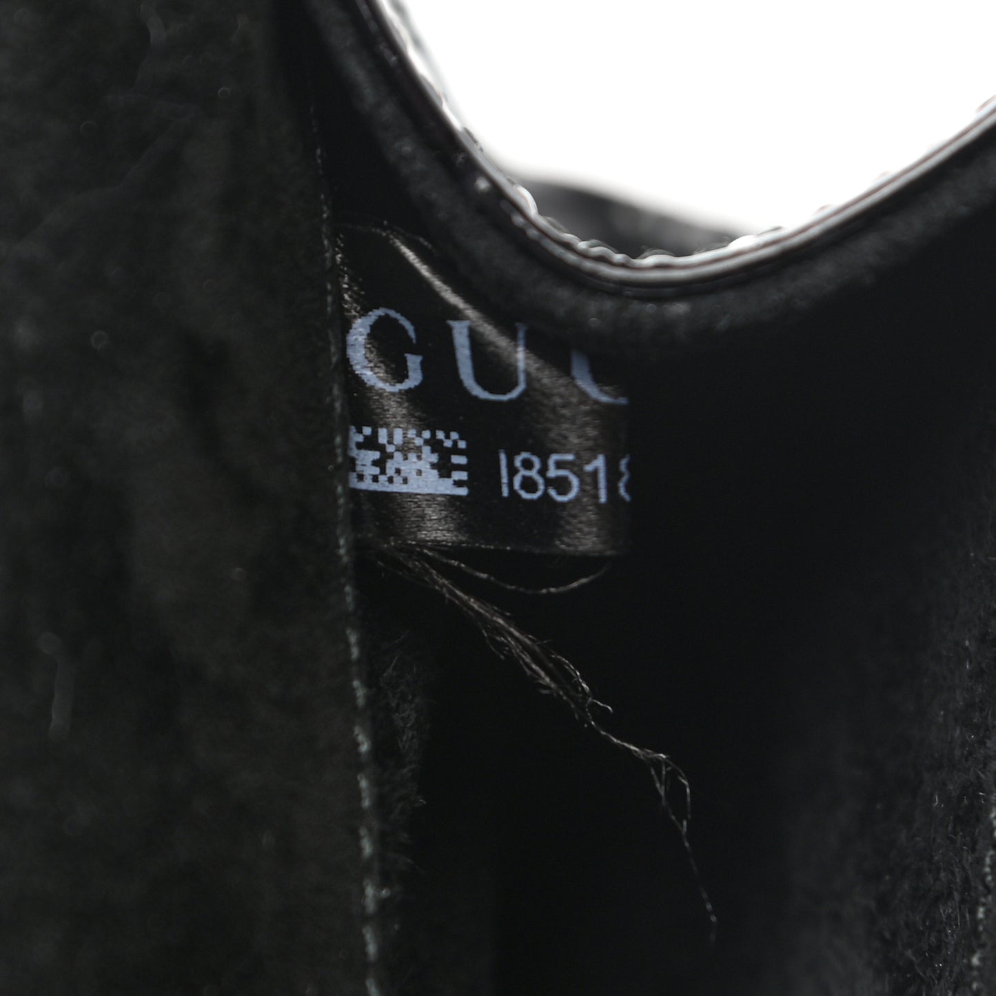 Patent Microguccissima Small Broadway Clutch Black