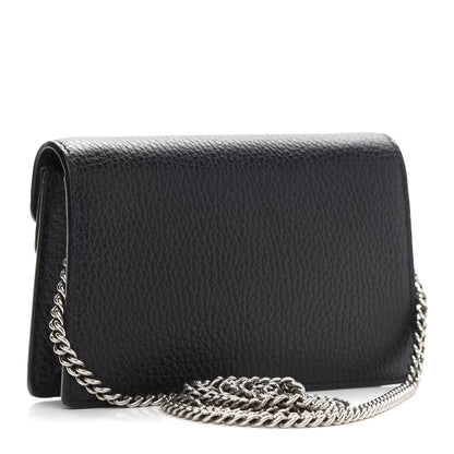 Gucci Calfskin Super Mini Dionysus Shoulder Bag Black 3 of 9