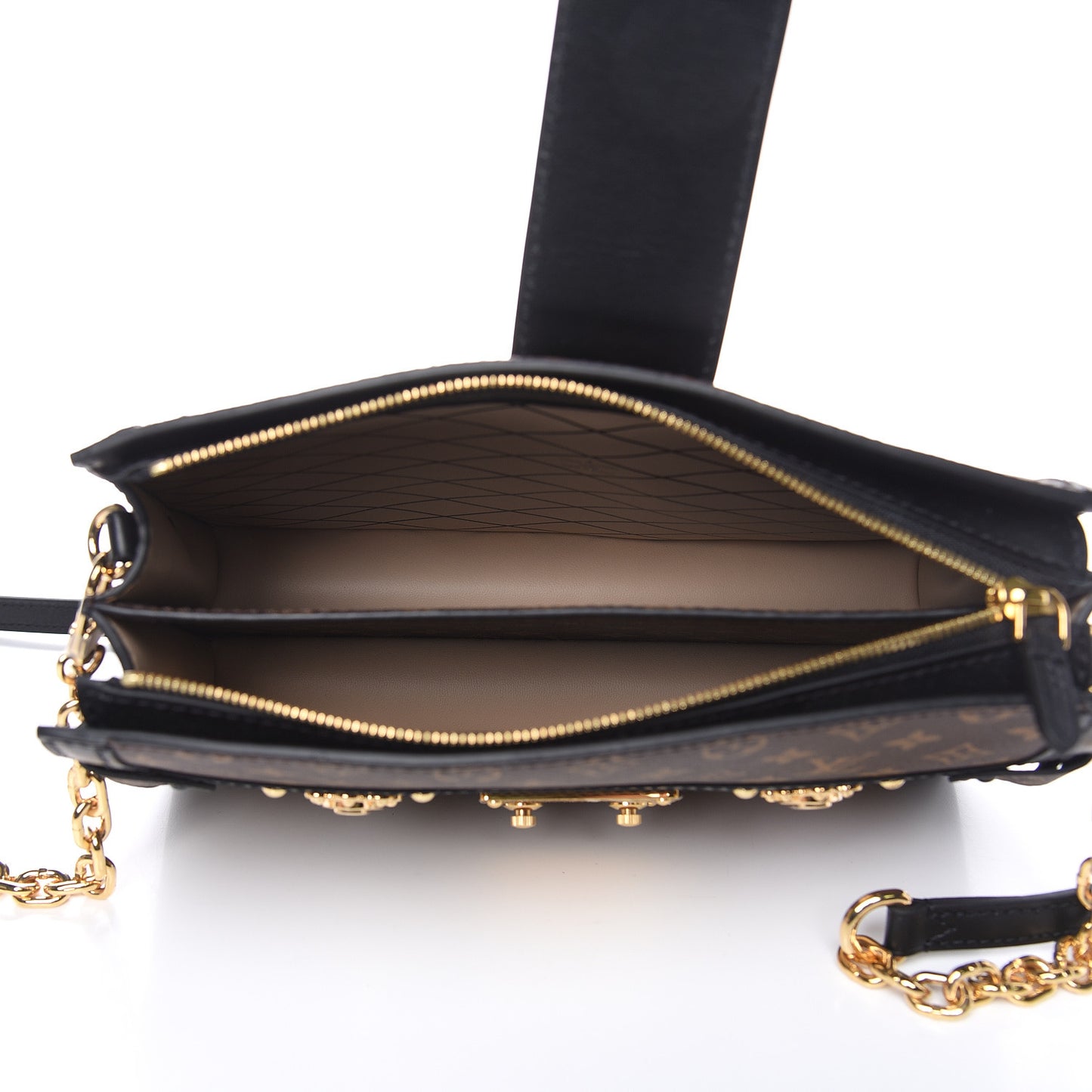 Reverse Monogram Trunk Clutch
