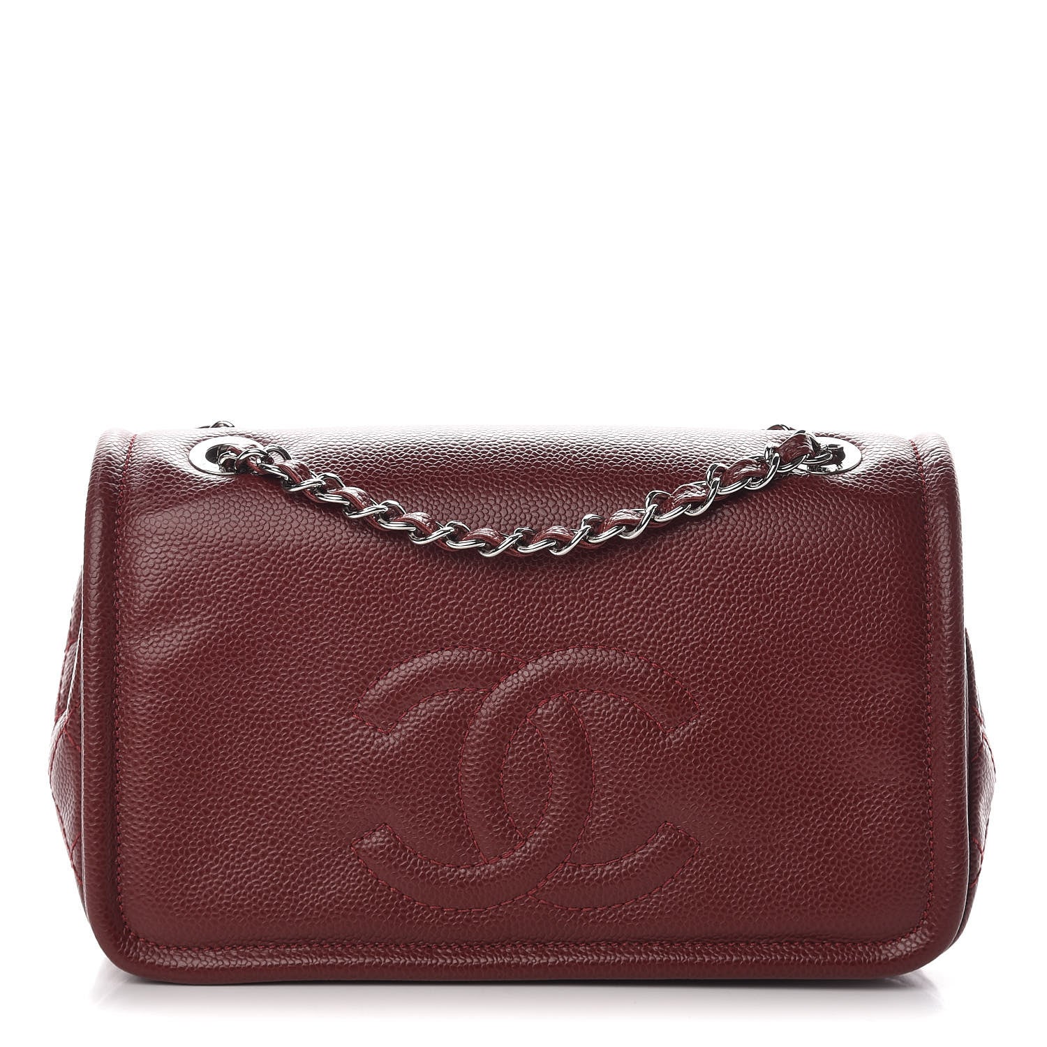 Chanel Caviar Medium Timeless CC Flap Dark Red 1 of 11