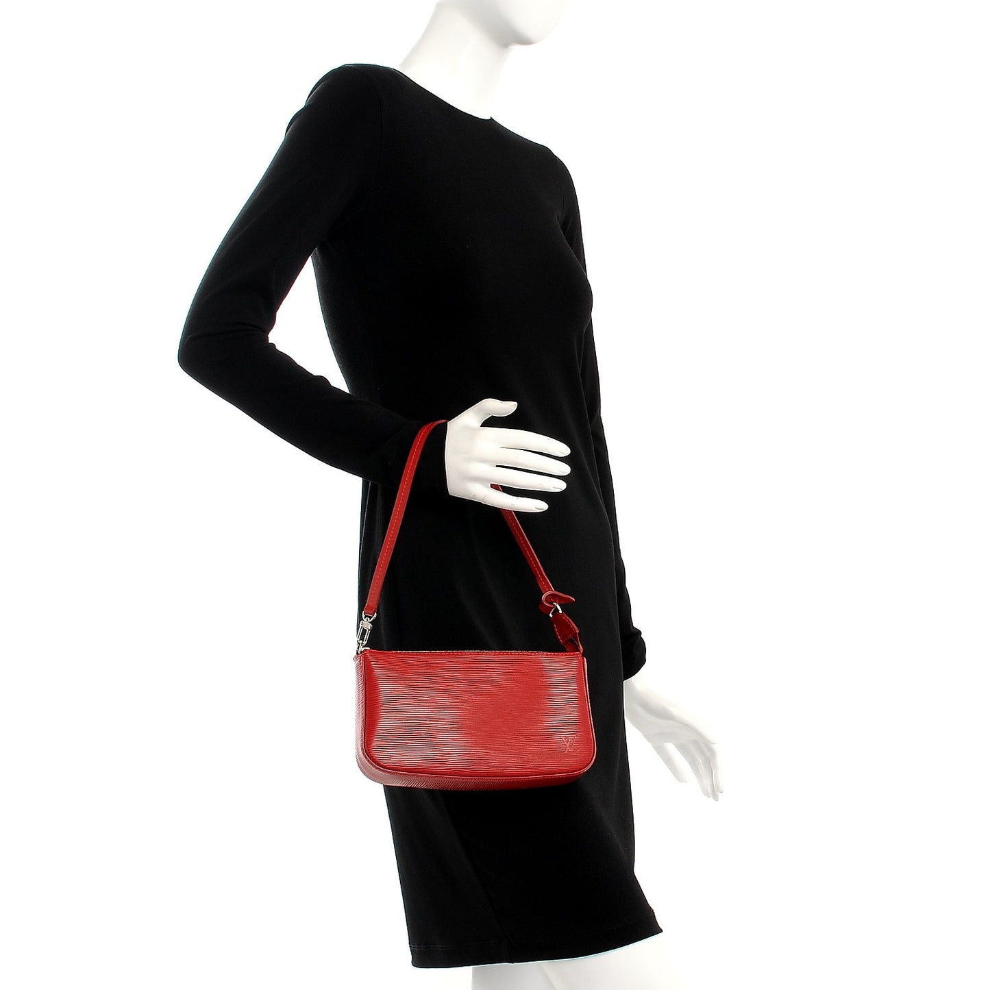 Epi Pochette Accessories NM Carmine