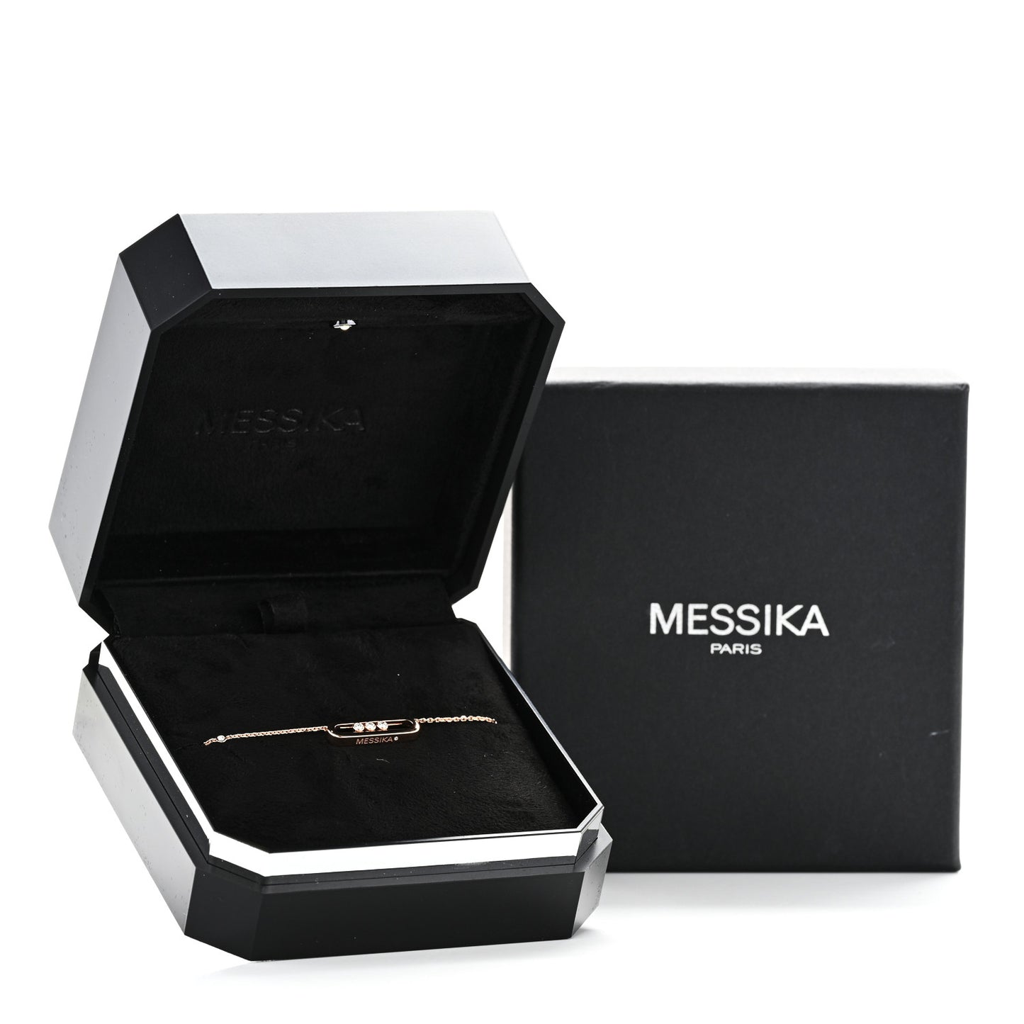 18K Rose Gold Diamond Baby Move Necklace