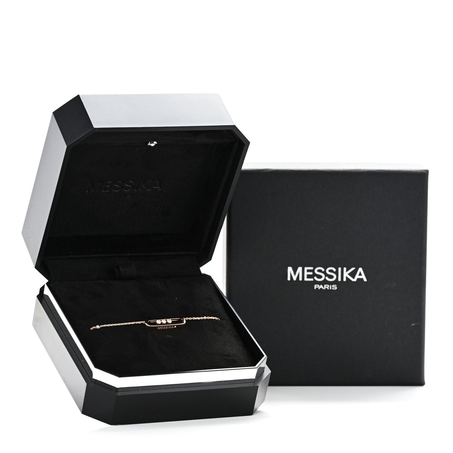 Messika 18K Rose Gold Diamond Baby Move Necklace 6 of 6