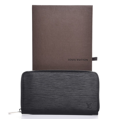 Louis Vuitton Epi Zippy Organizer Wallet Black 8 of 8
