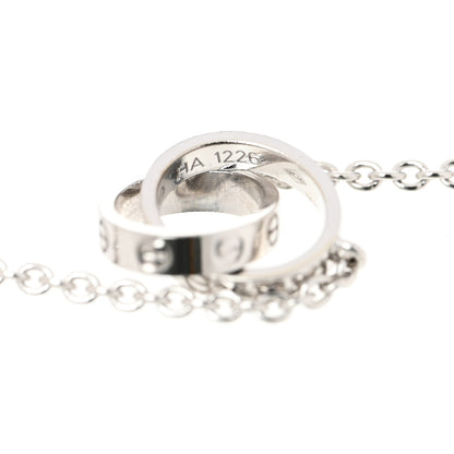 Cartier 18K White Gold Interlocking LOVE Necklace 6 of 6