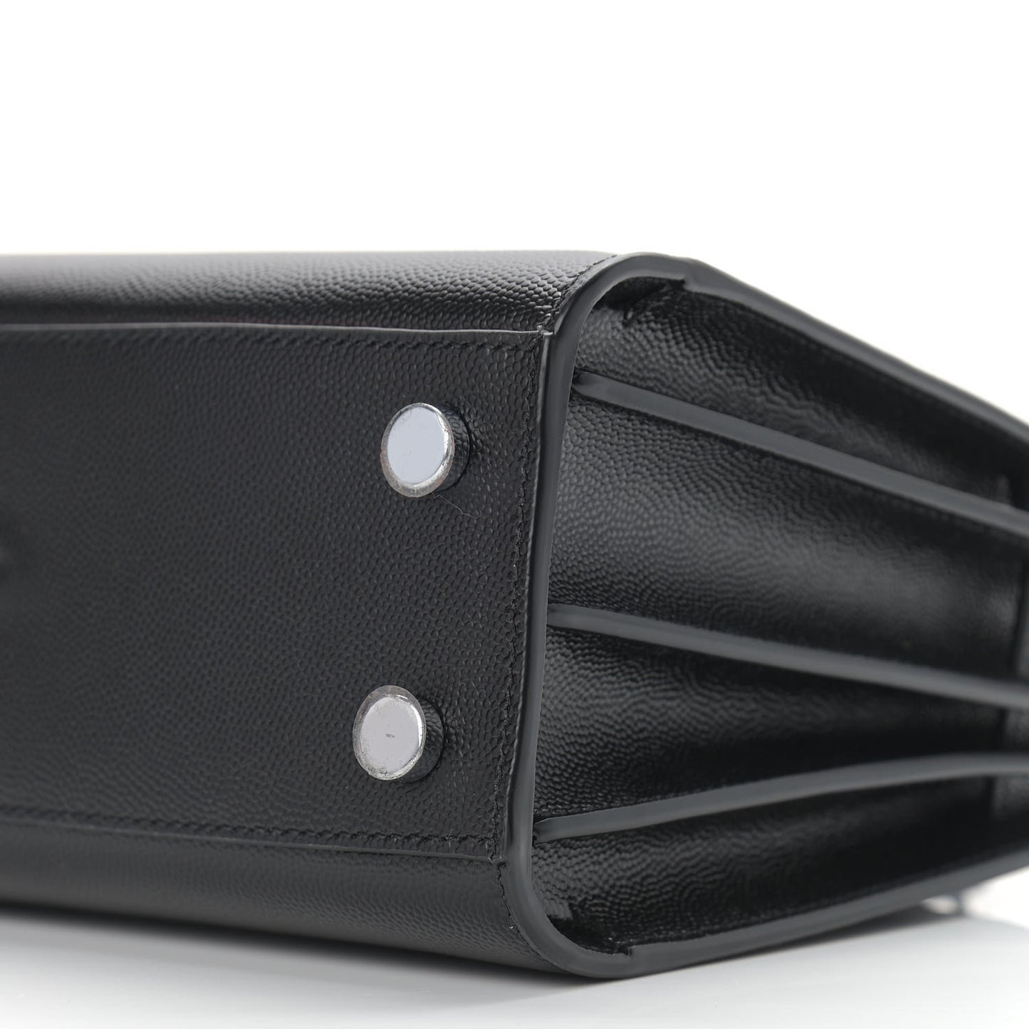 Grained Calfskin Nano Sac De Jour Black