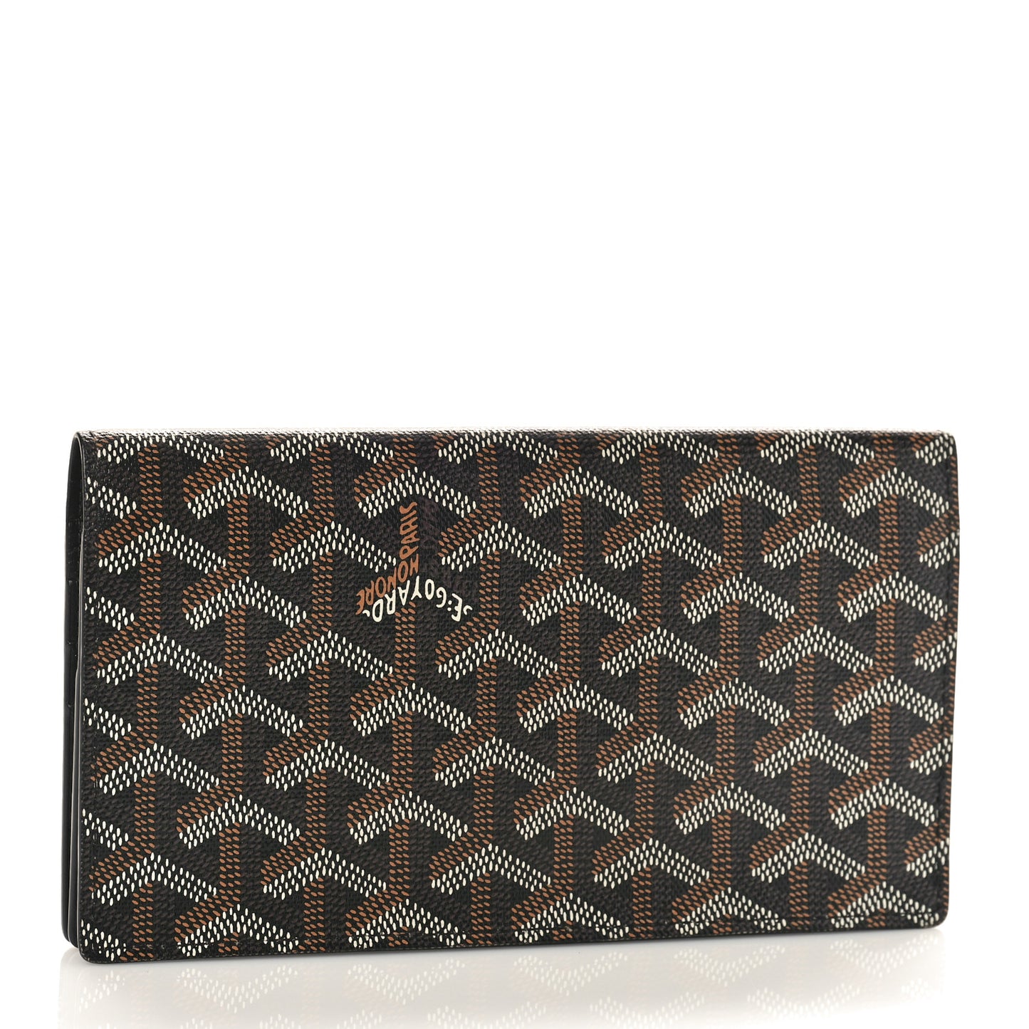 Goyardine Long Bi-Fold Wallet Black