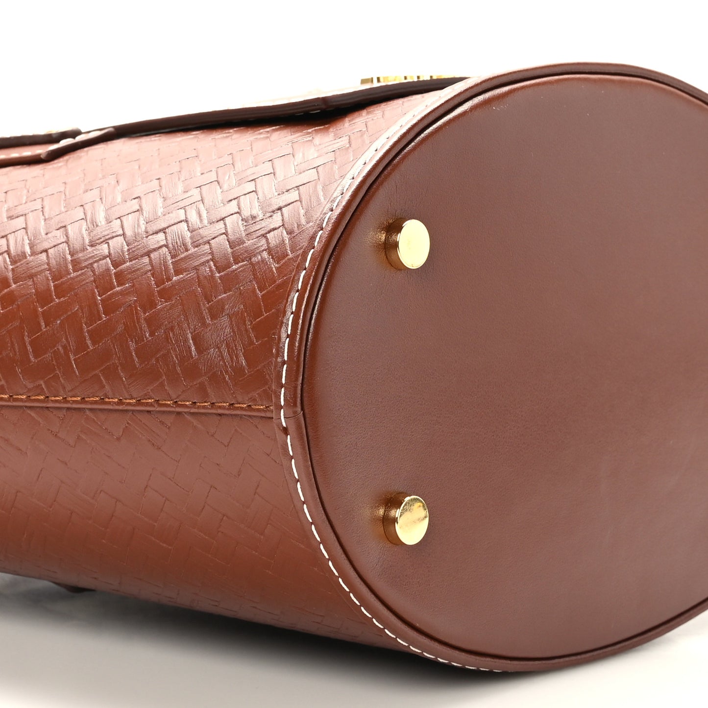 Weave Embossed Calfskin Le Petit Panier Soli Cuir