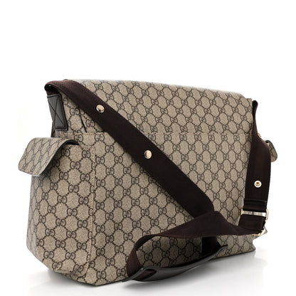 Gucci GG Plus Monogram Messenger Diaper Bag Dark Brown 4 of 10