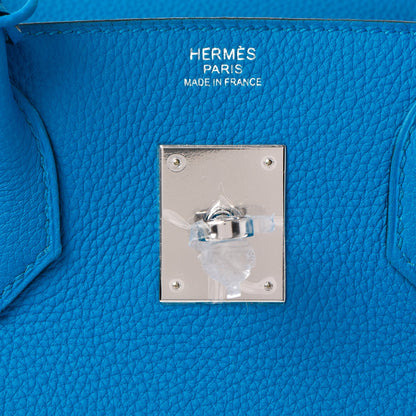 Hermes Togo Birkin 30 Bleu Zanzibar Malachite 23 of 37