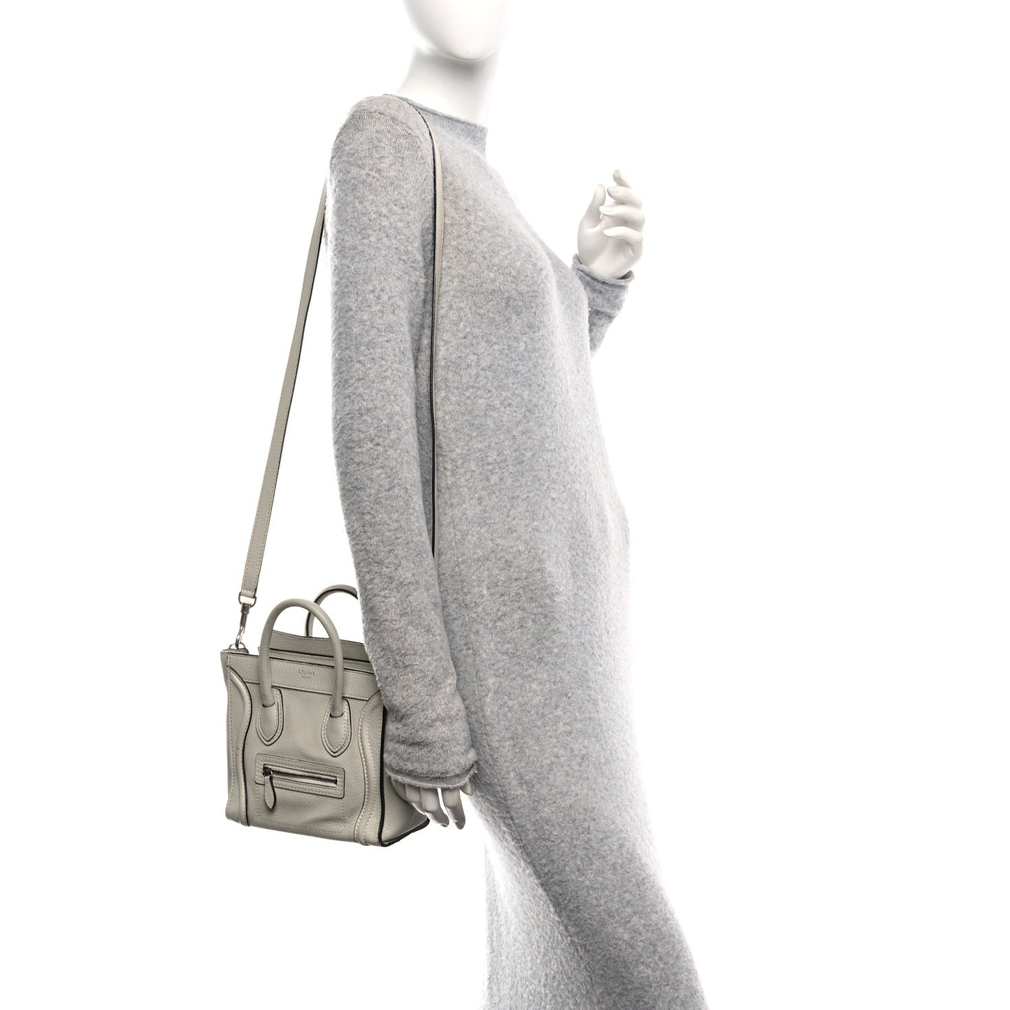 Drummed Calfskin Nano Luggage Lune