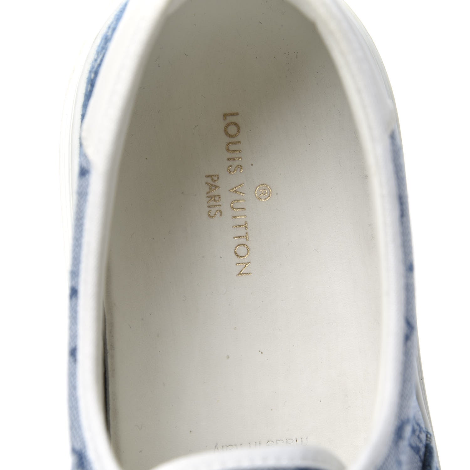 Louis Vuitton Monogram Denim Trocadero Richelieu Sneakers 11 Navy Blue 8 of 15