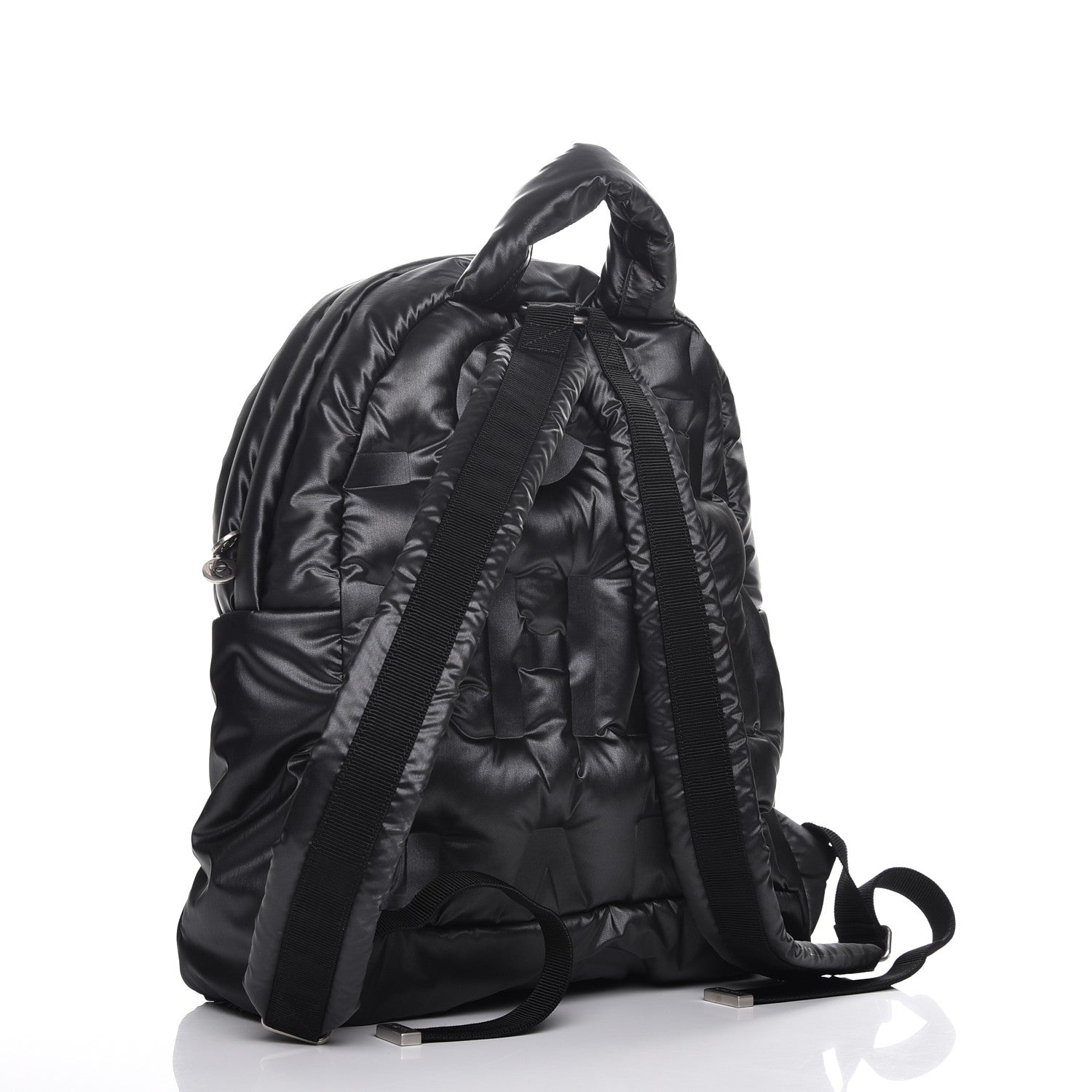 Chanel Nylon Embossed Small Doudoune Backpack Black 3 of 8