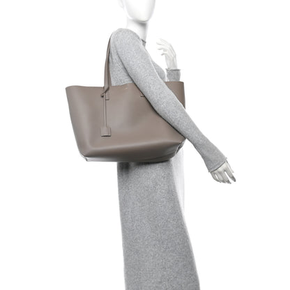 Saint Laurent Calfskin Large Shopping Tote Dark Beige 2 of 12