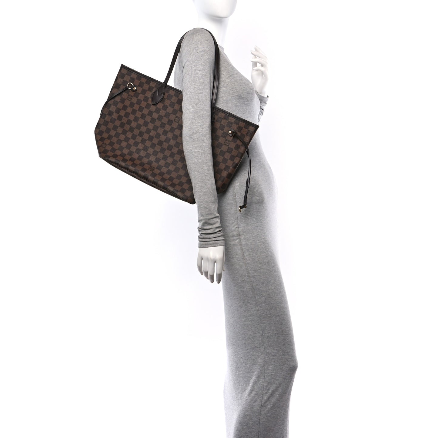 Damier Ebene Neo Neverfull MM Rose Ballerine