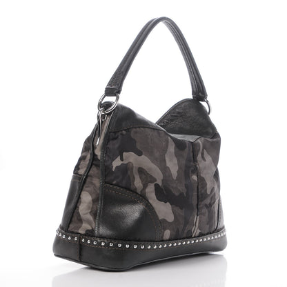 Prada Tessuto Camouflage Flap Shoulder Bag Fumo 3 of 8