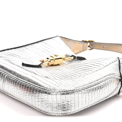 Gucci Lizard Mini Jackie 1961 Silver 10 of 10