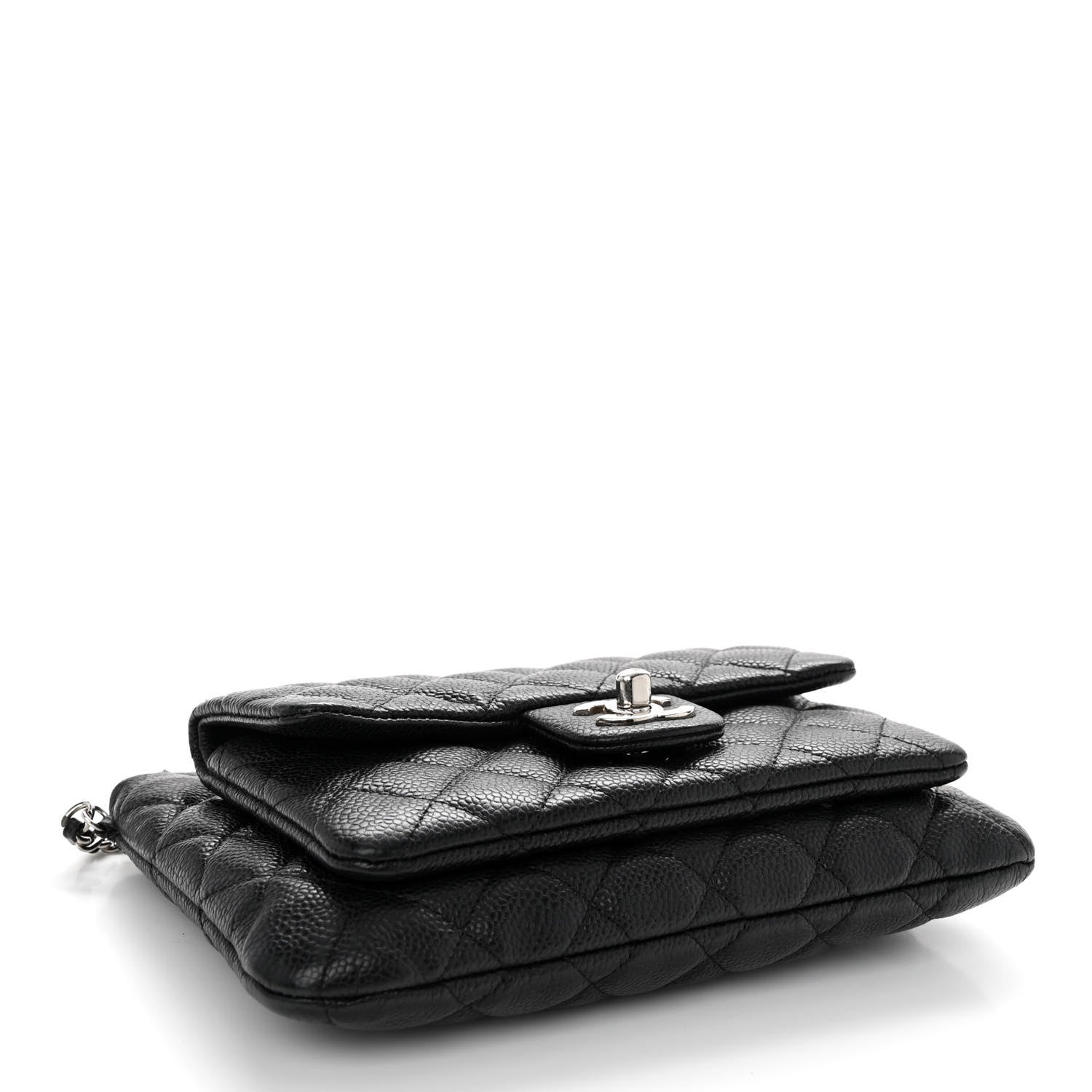 Chanel Iridescent Caviar Quilted Daily Zip Crossbody Bag Black 4 of 12