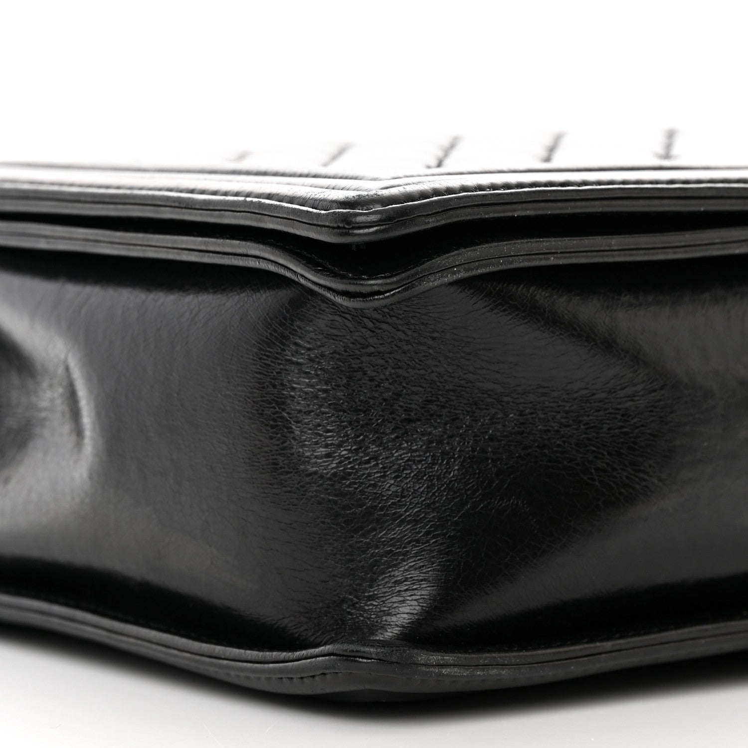 Chanel Glazed Calfskin Quilted Large Boy Flap Black 10 of 19