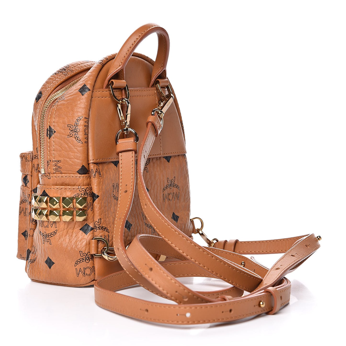 Visetos Side Stud X-Mini Stark Bebe Boo Backpack Cognac