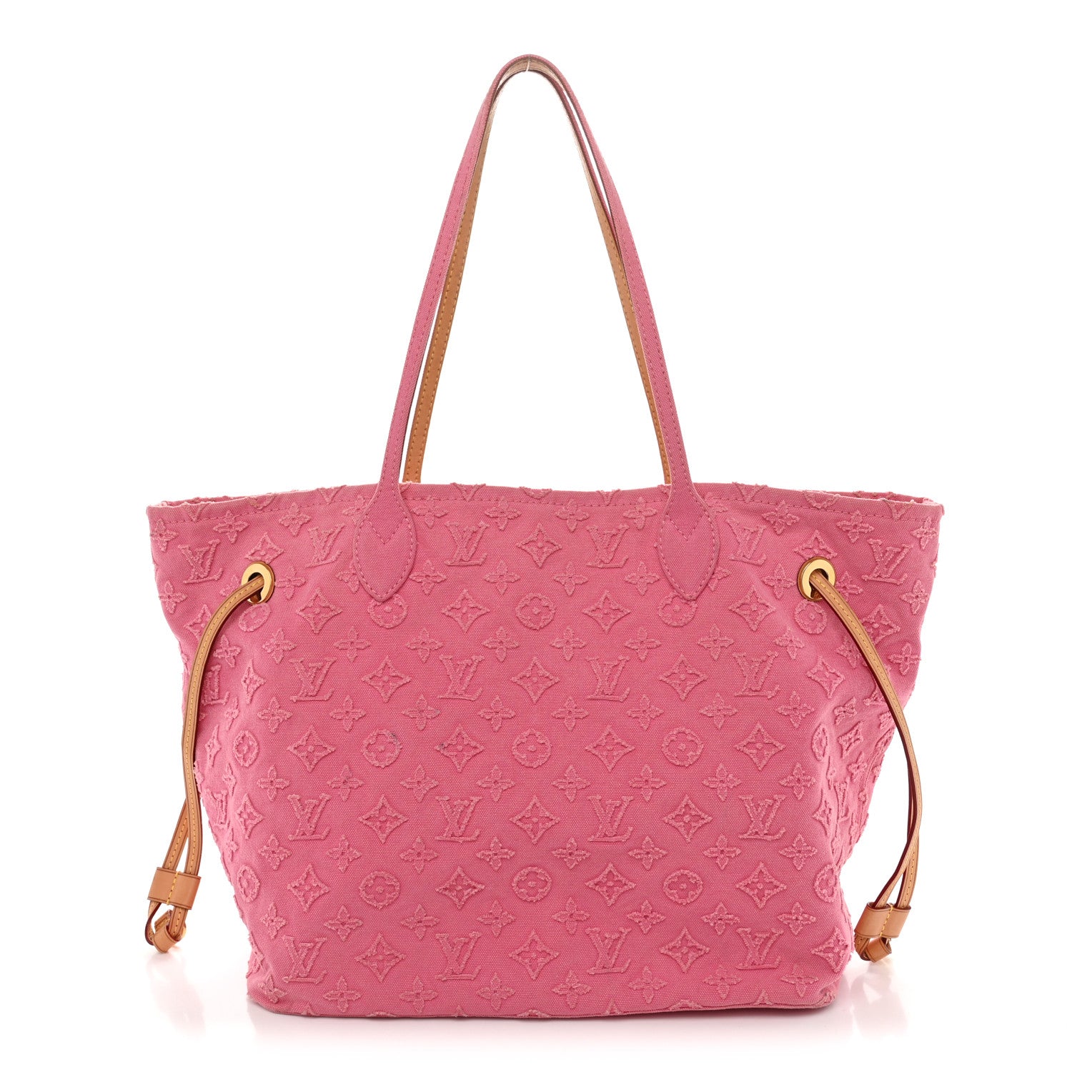 Louis Vuitton Monogram Denim Neverfull MM Rose 1 of 12