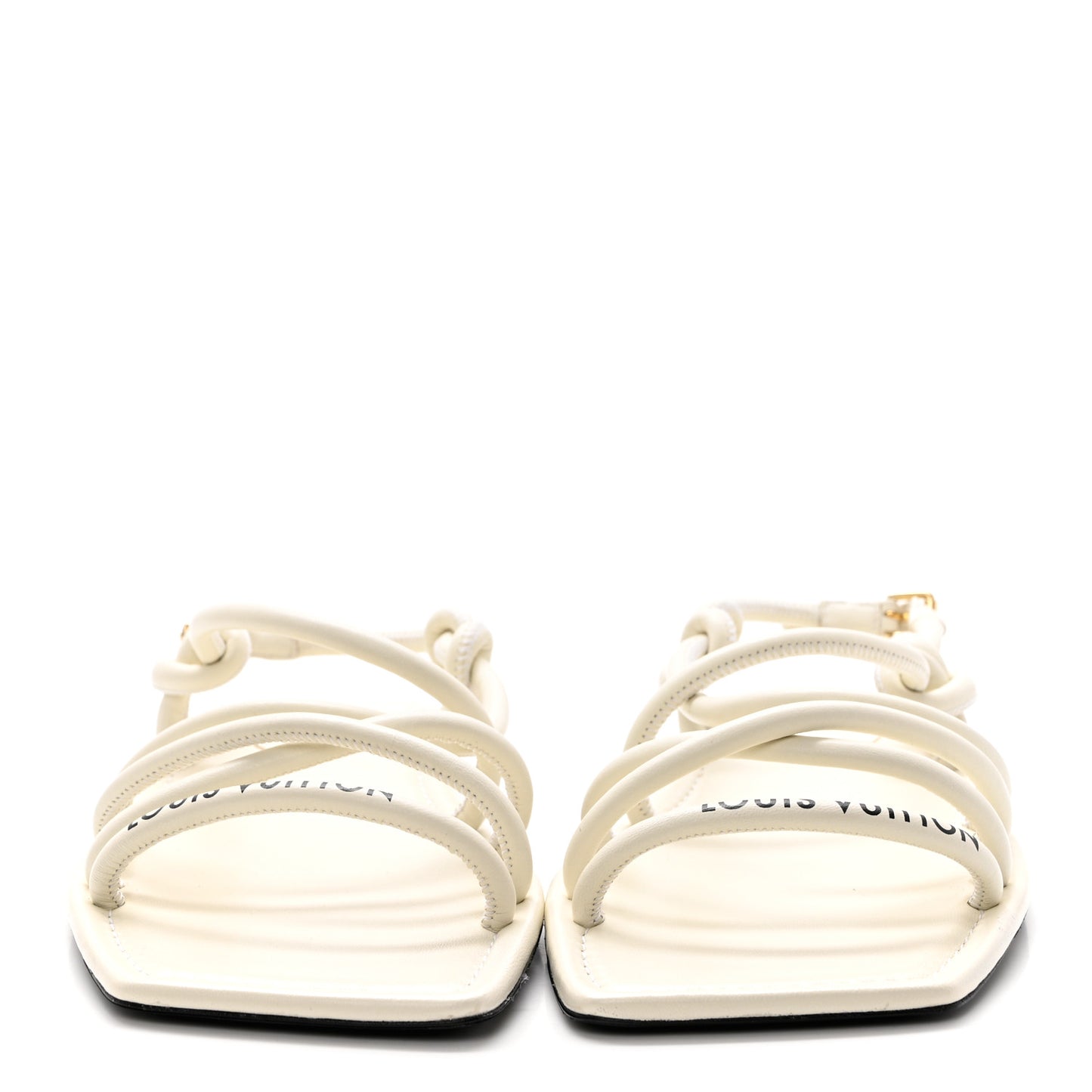 Lambskin Nova Flat Sandals 38.5 White