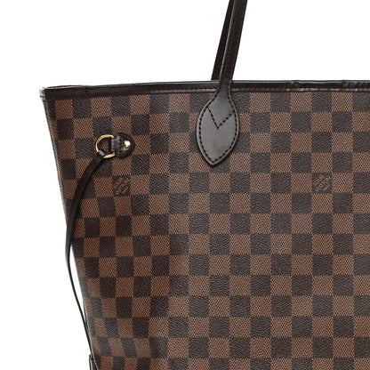 Louis Vuitton Damier Ebene Neo Neverfull MM Rose Ballerine 10 of 26
