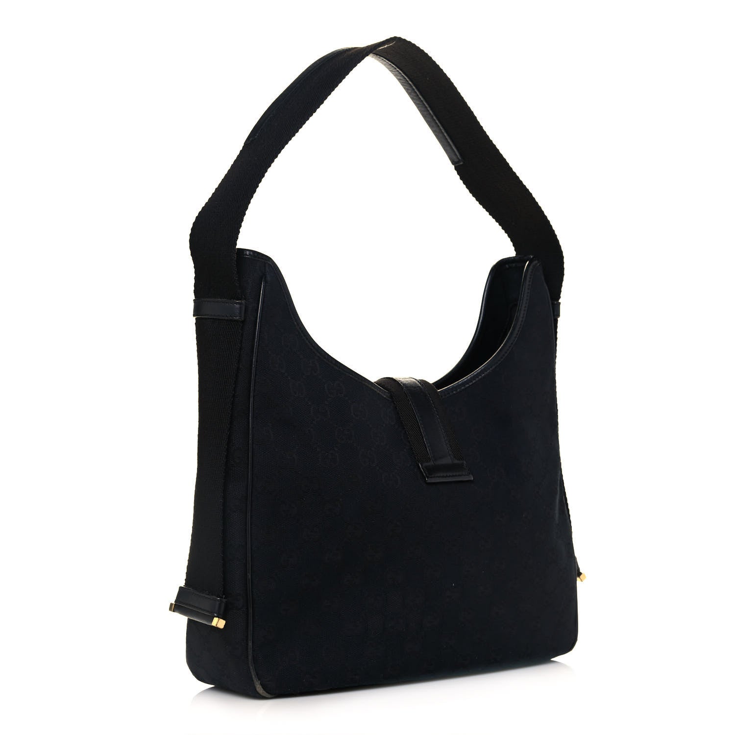 Gucci Monogram Jackie O Hobo Black 2 of 11