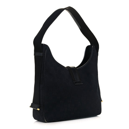 Gucci Monogram Jackie O Hobo Black 2 of 11