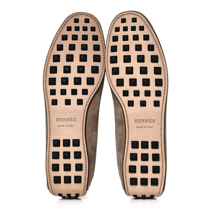 Hermes Suede Mens Come Moccasin Loafers 45 5 of 9